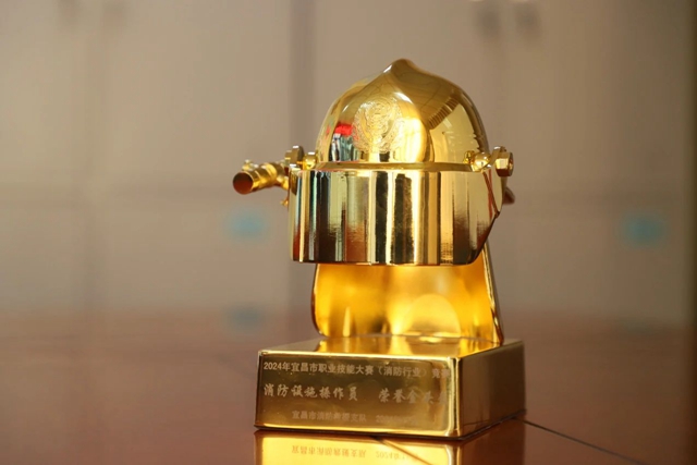第一！股份公司鄢陽(yáng)獲頒宜昌市消防設(shè)施操作員“榮譽(yù)金頭盔”(圖2)